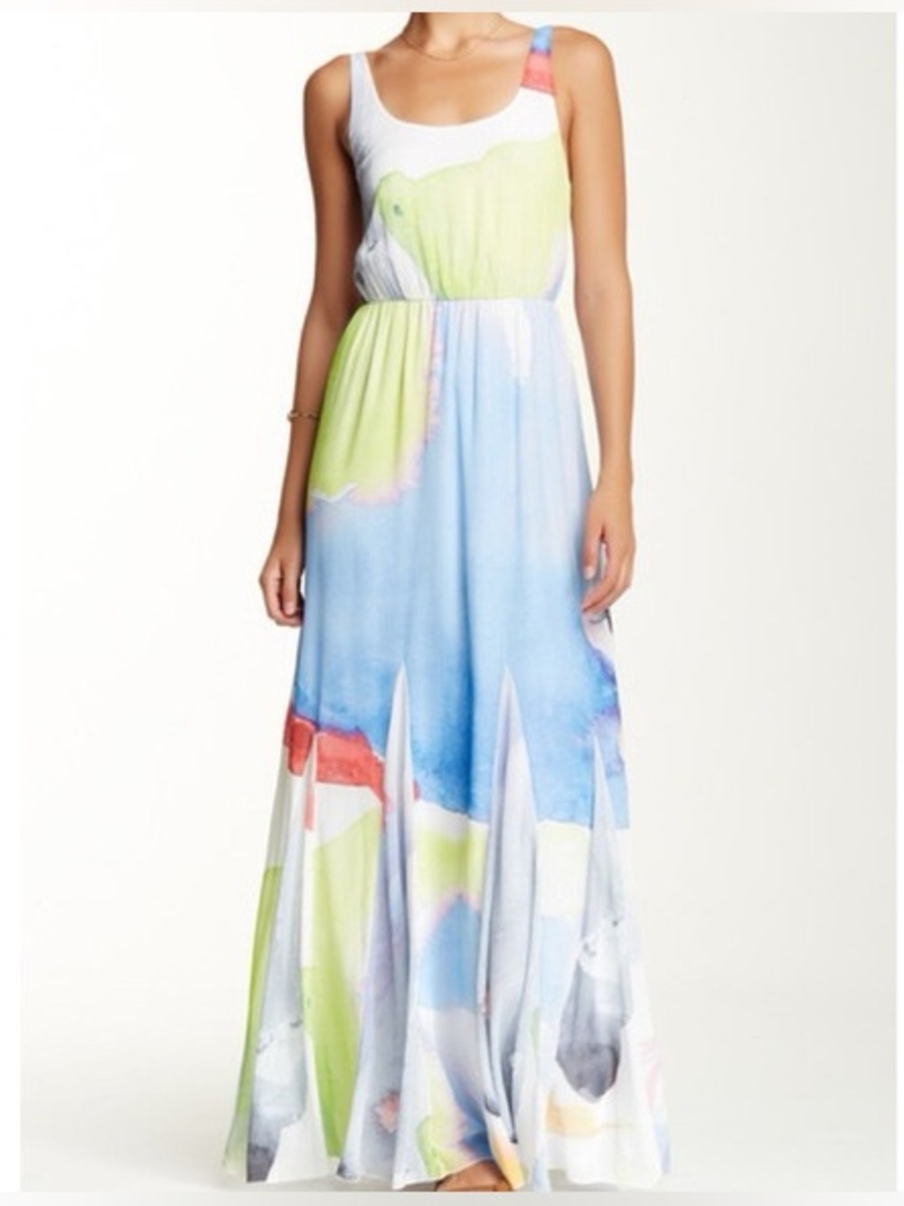 Alice + Olivia Watercolor Maxi Dress